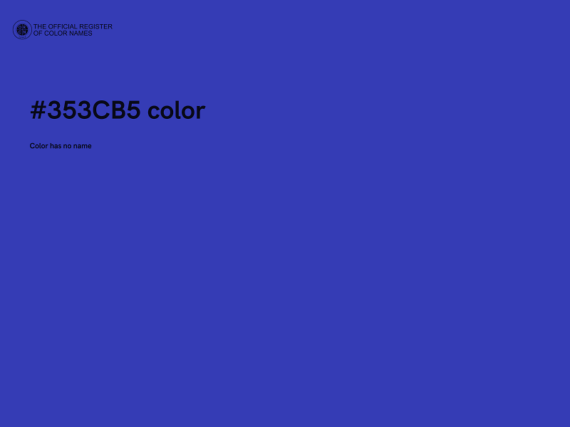#353CB5 color image