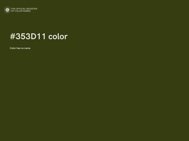 #353D11 color image