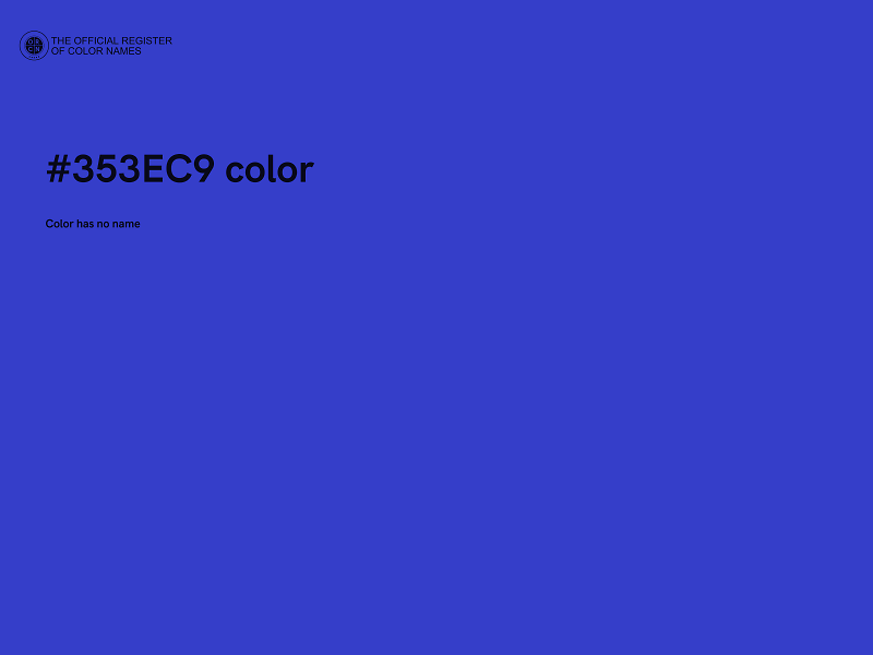 #353EC9 color image