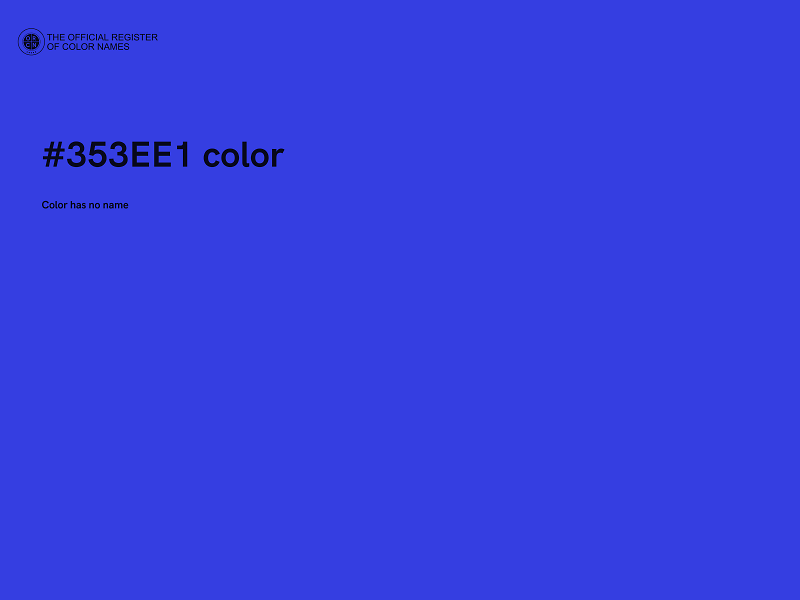 #353EE1 color image