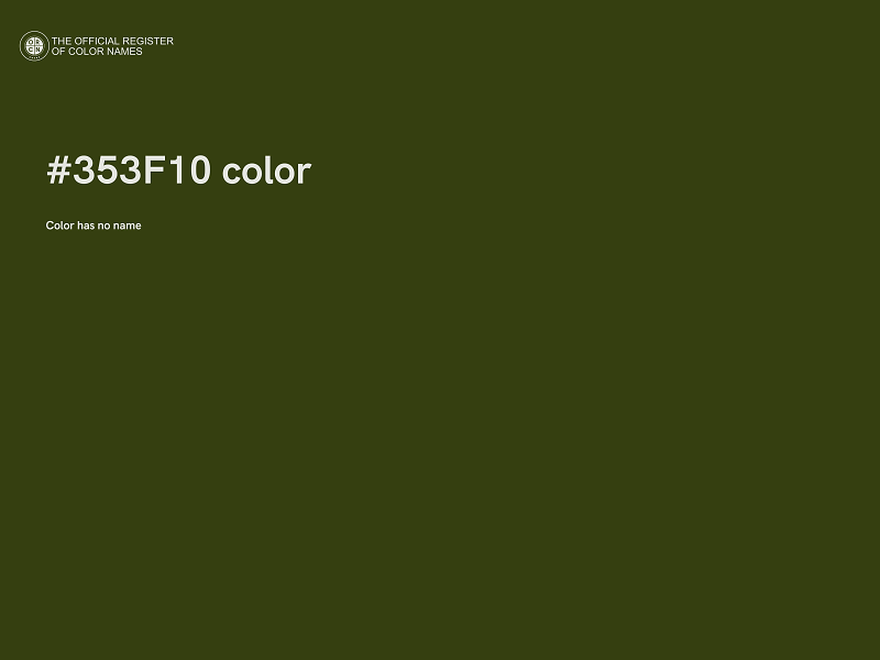 #353F10 color image