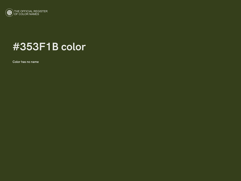 #353F1B color image