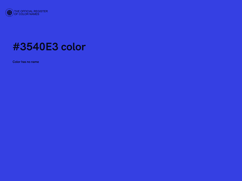 #3540E3 color image