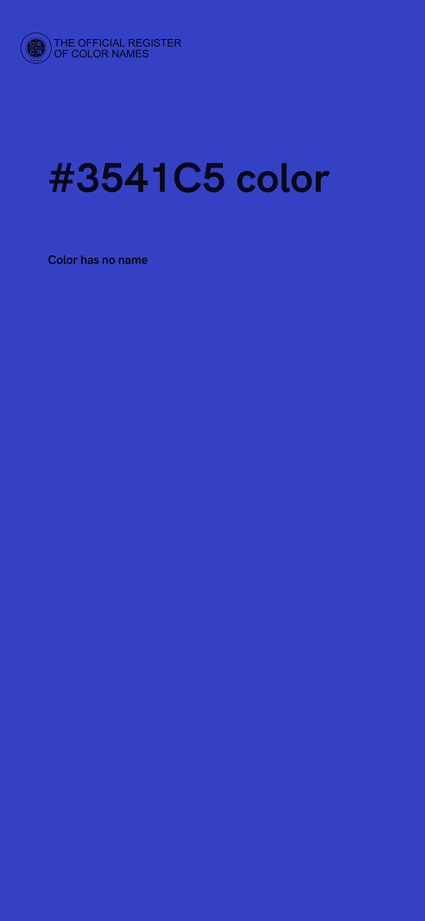 #3541C5 color image