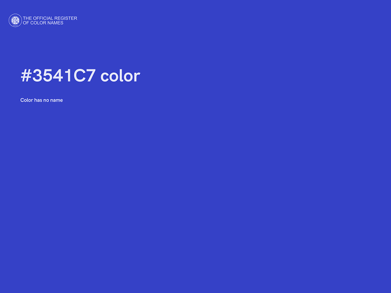 #3541C7 color image