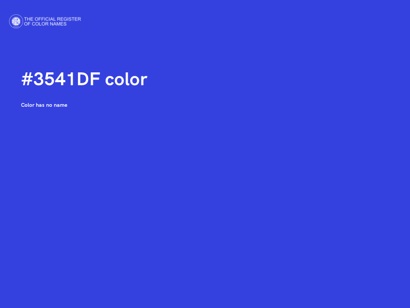 #3541DF color image