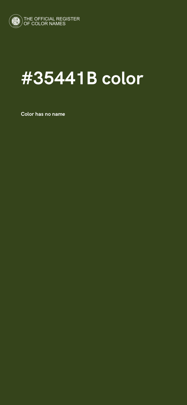 #35441B color image