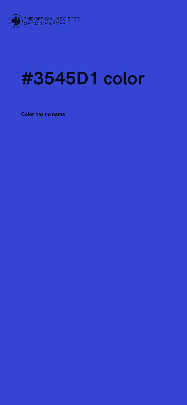 #3545D1 color image