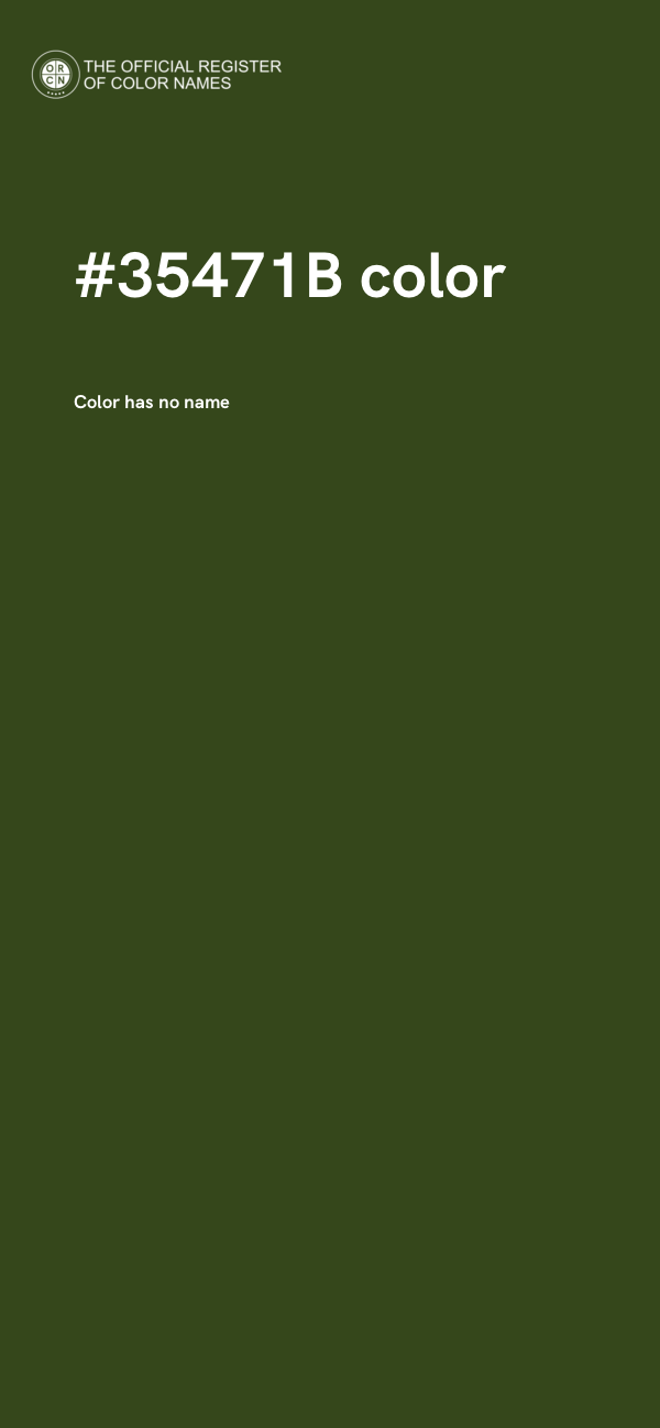 #35471B color image
