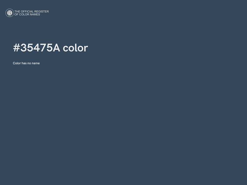 #35475A color image