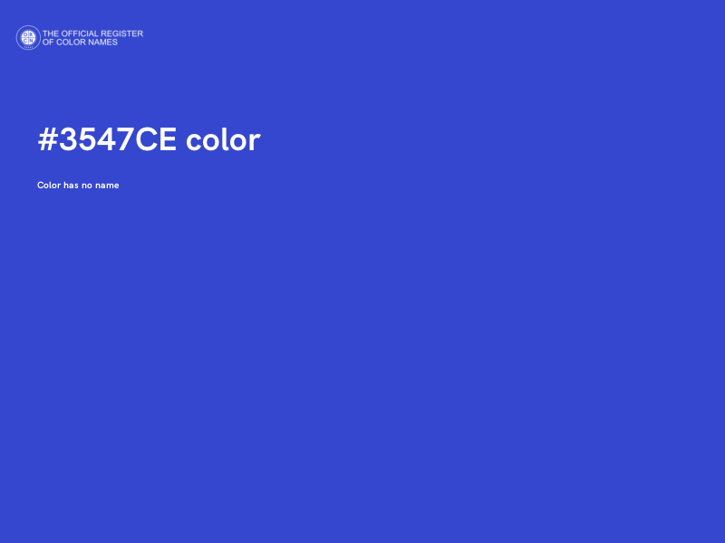 #3547CE color image