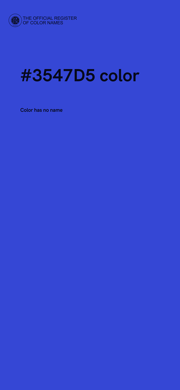 #3547D5 color image
