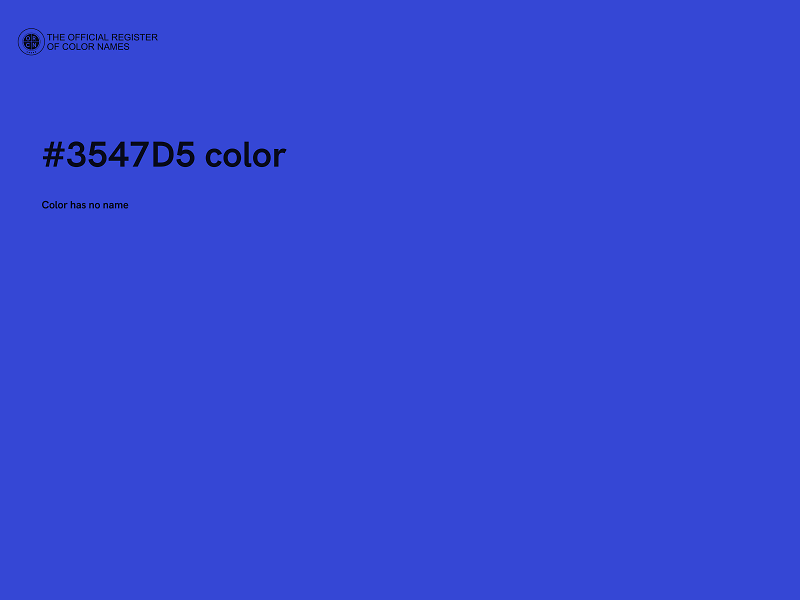 #3547D5 color image