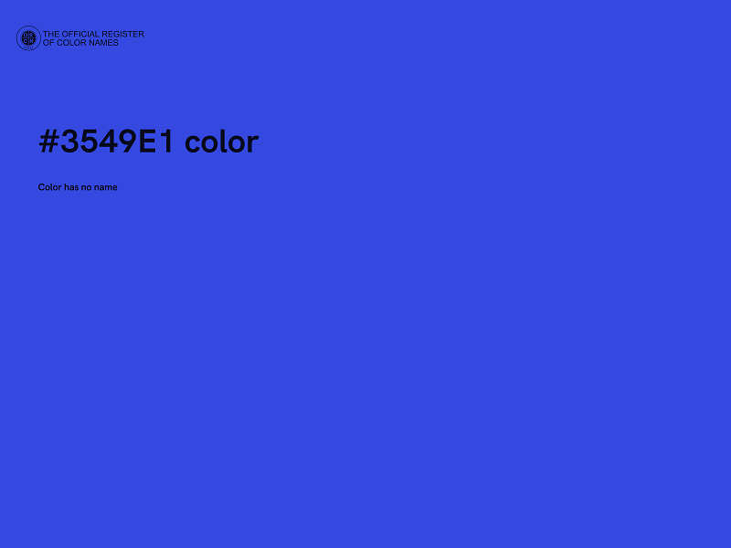 #3549E1 color image