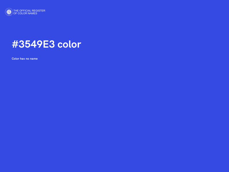 #3549E3 color image