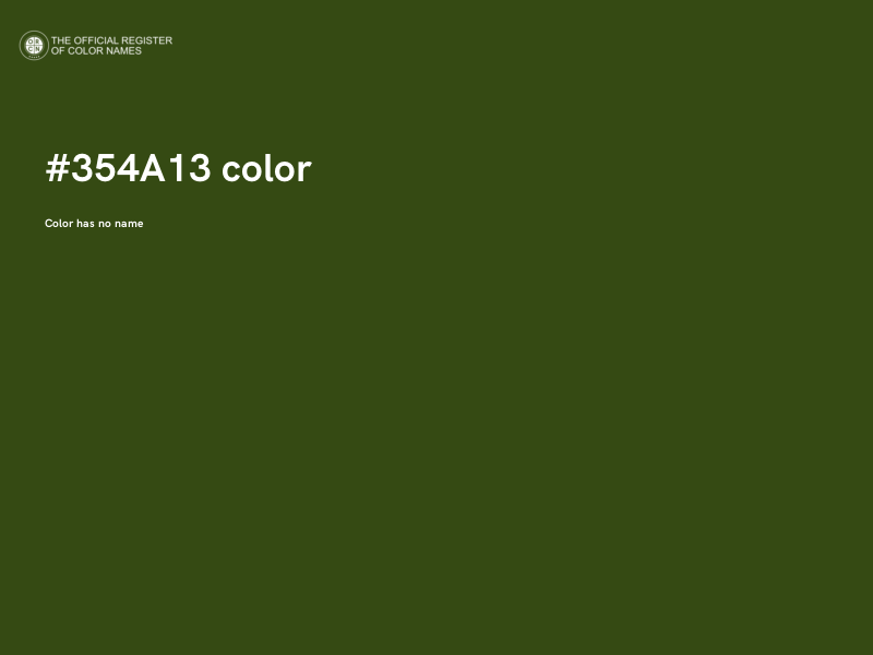 #354A13 color image
