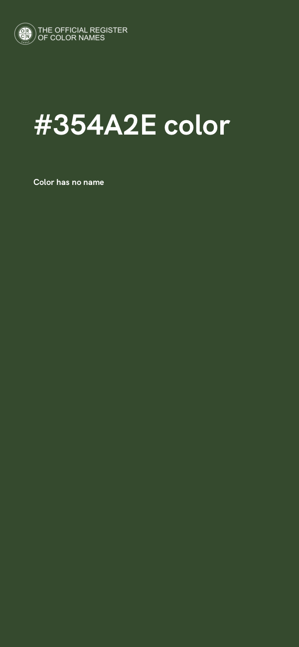 #354A2E color image