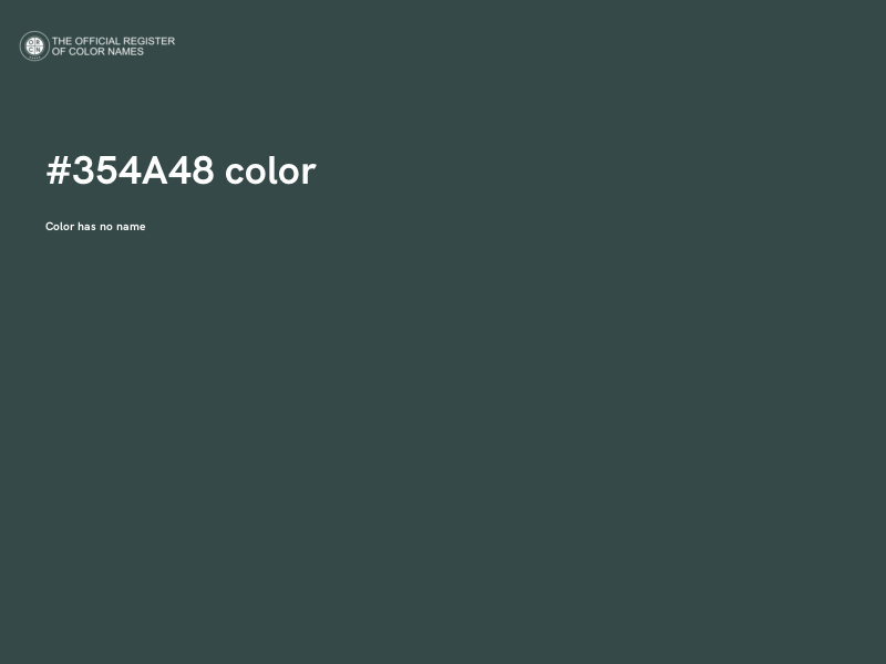 #354A48 color image