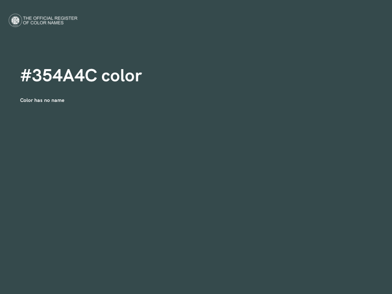 #354A4C color image