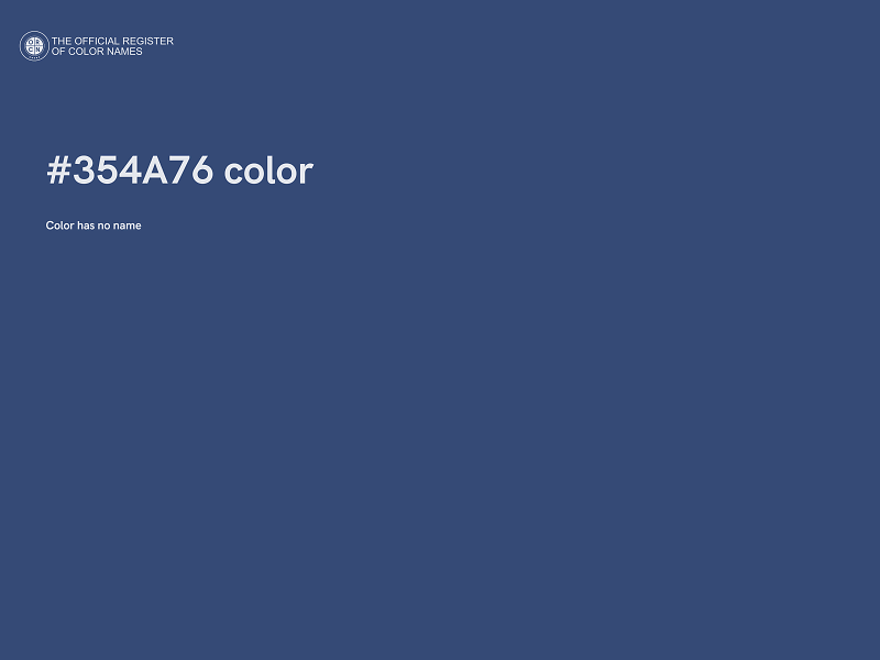 #354A76 color image