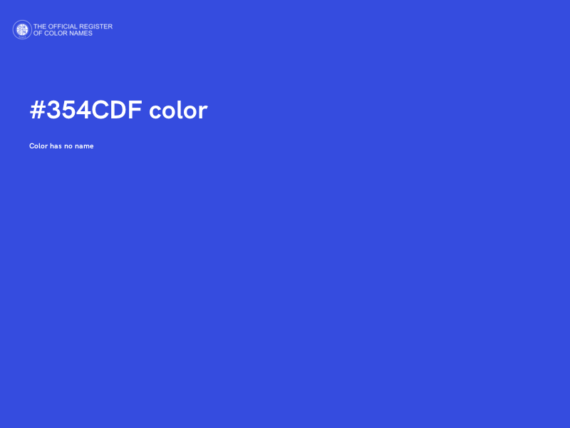 #354CDF color image