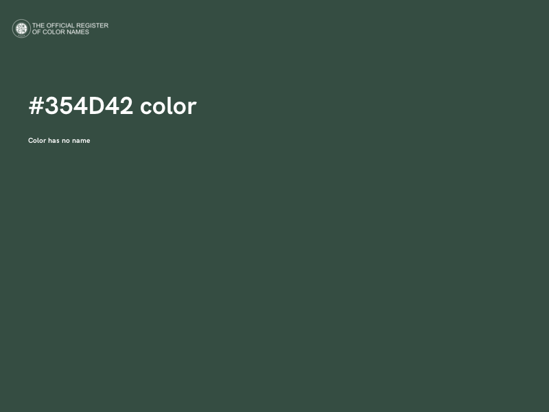 #354D42 color image