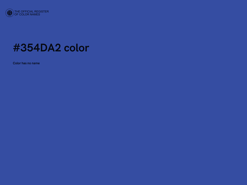 #354DA2 color image