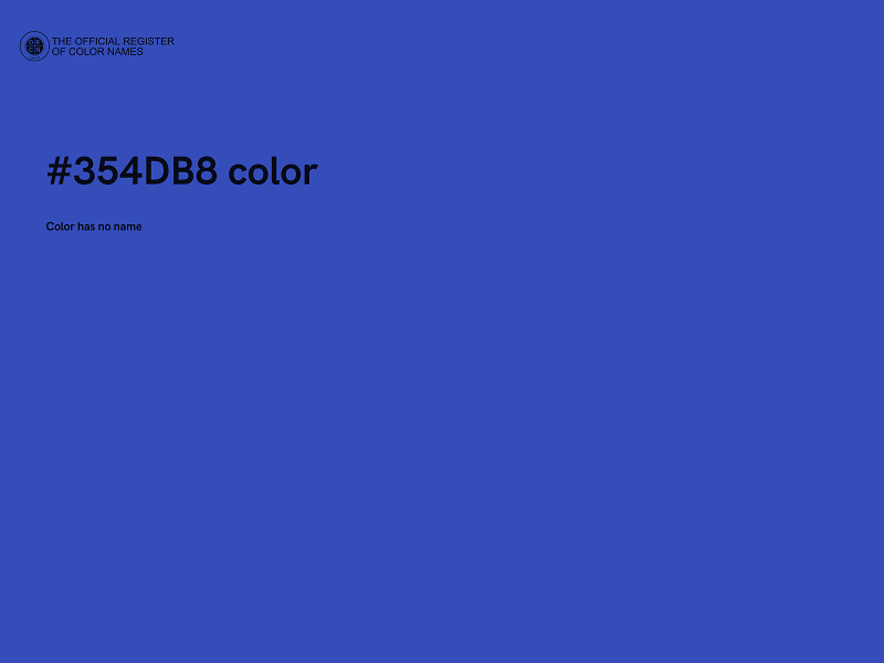#354DB8 color image
