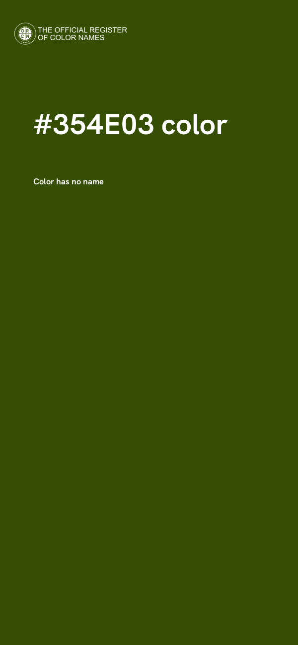 #354E03 color image