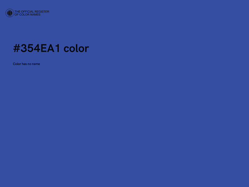 #354EA1 color image