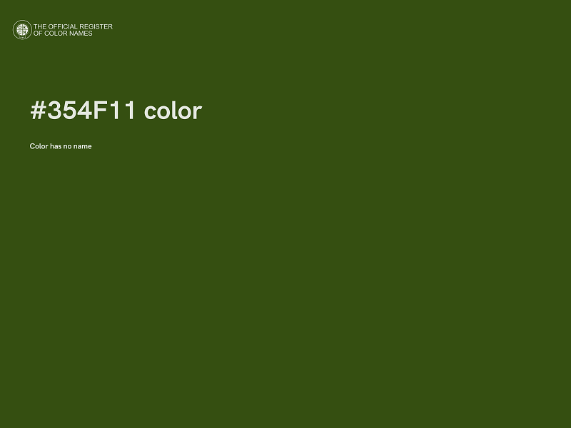 #354F11 color image