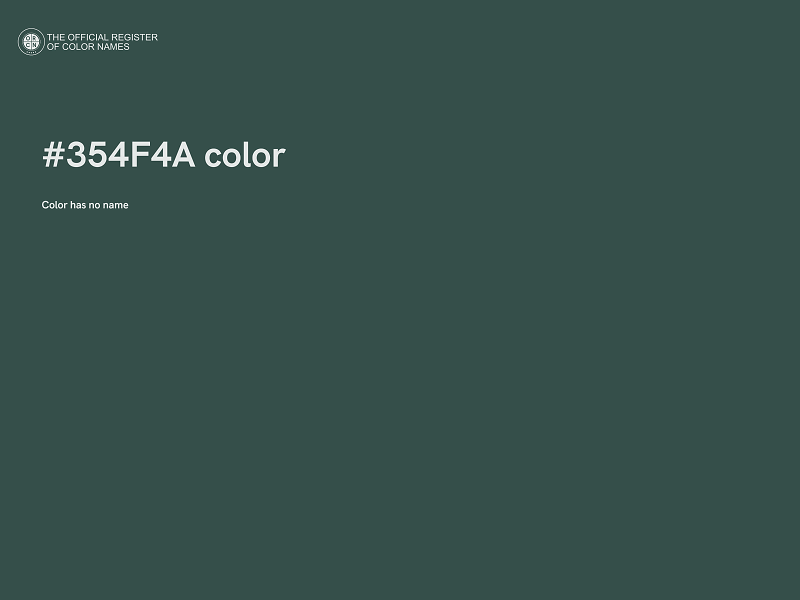 #354F4A color image