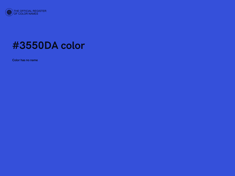 #3550DA color image