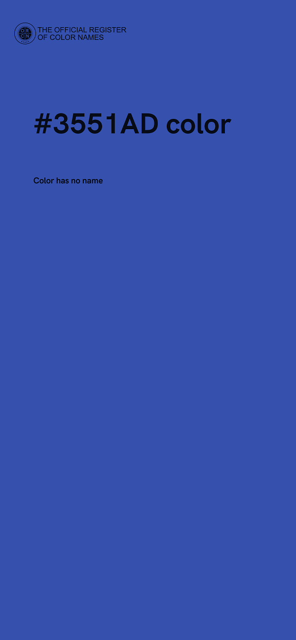 #3551AD color image