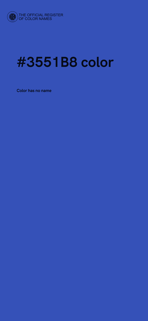 #3551B8 color image
