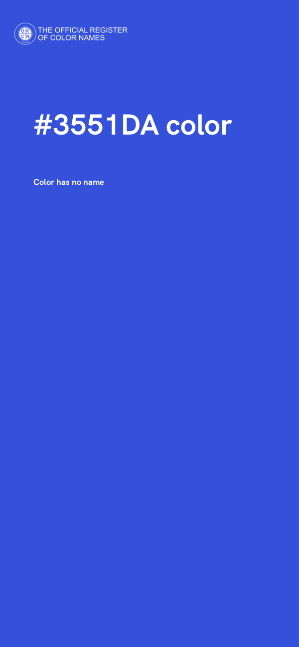 #3551DA color image