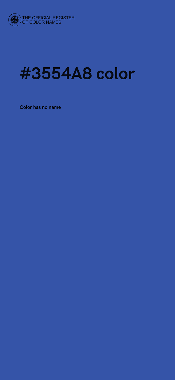 #3554A8 color image