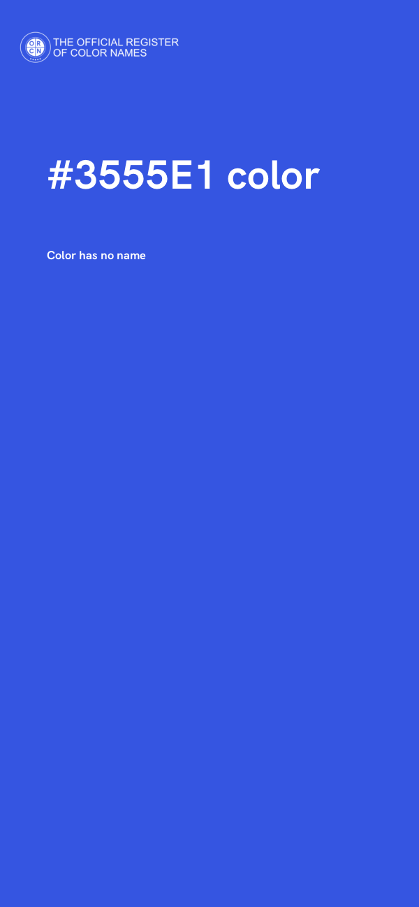 #3555E1 color image