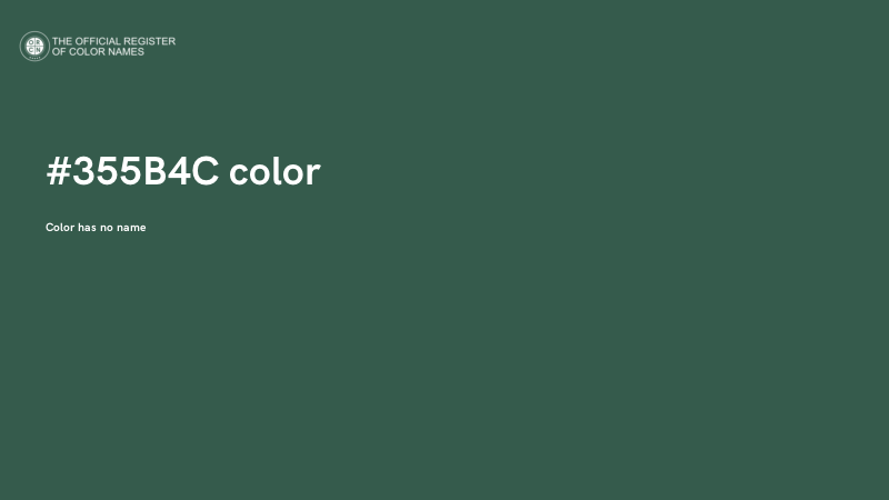 #355B4C color image