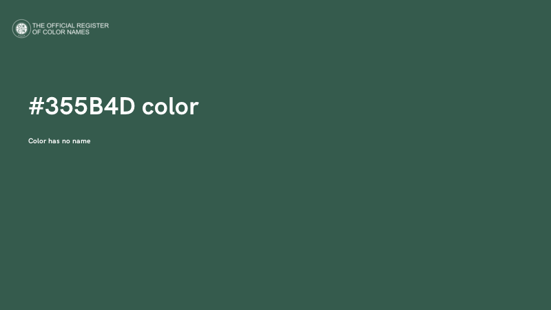 #355B4D color image