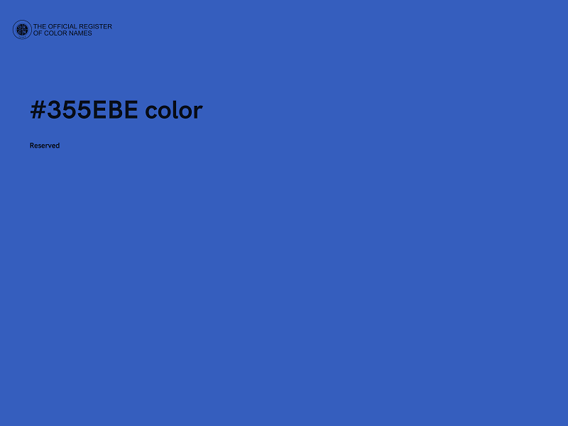 #355EBE color image