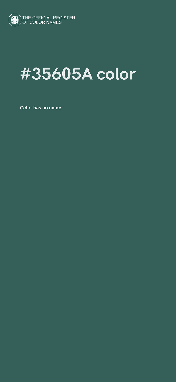 #35605A color image