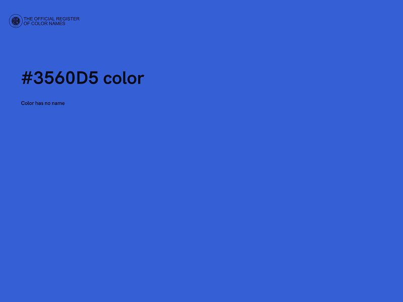 #3560D5 color image