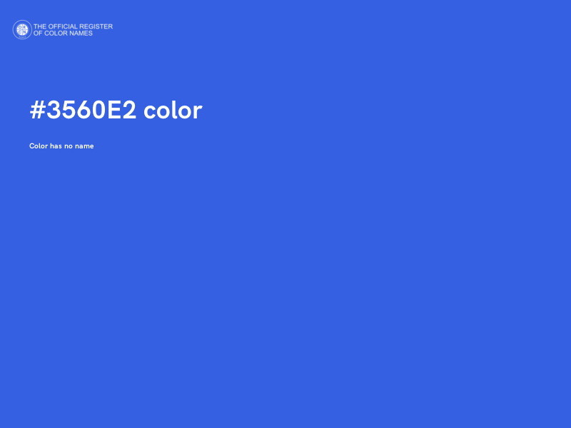 #3560E2 color image