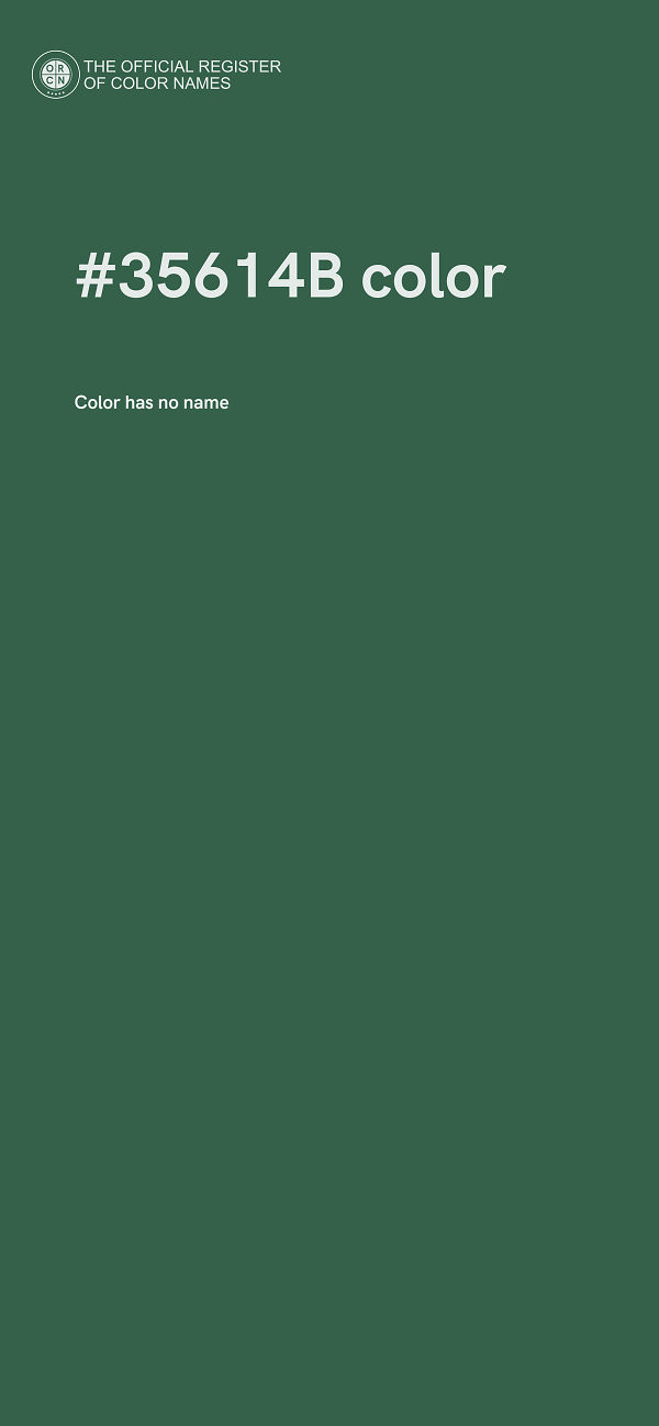 #35614B color image