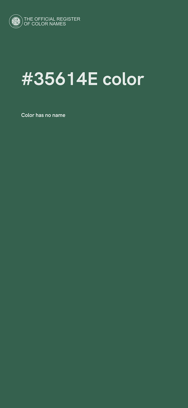 #35614E color image