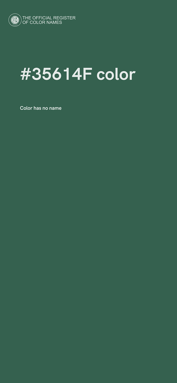 #35614F color image