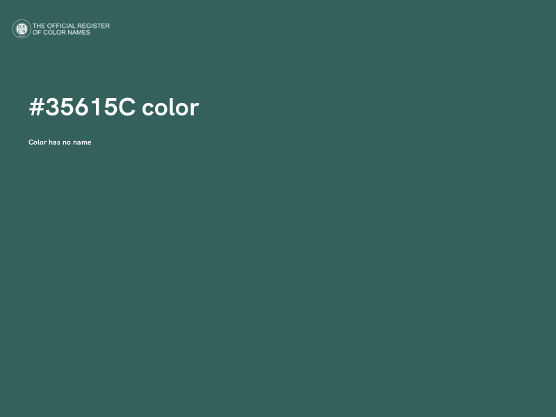 #35615C color image