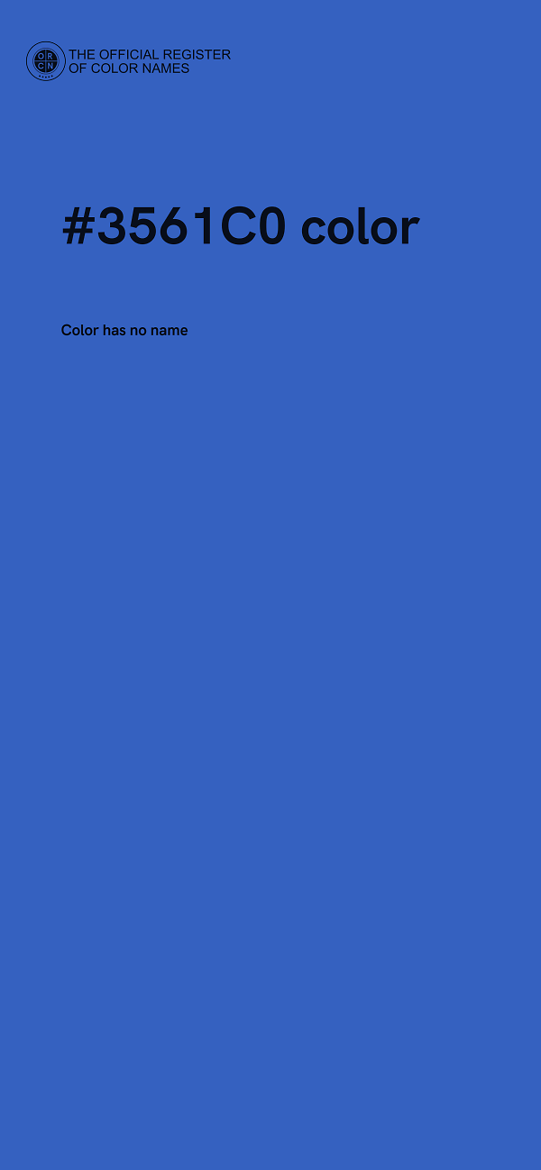 #3561C0 color image