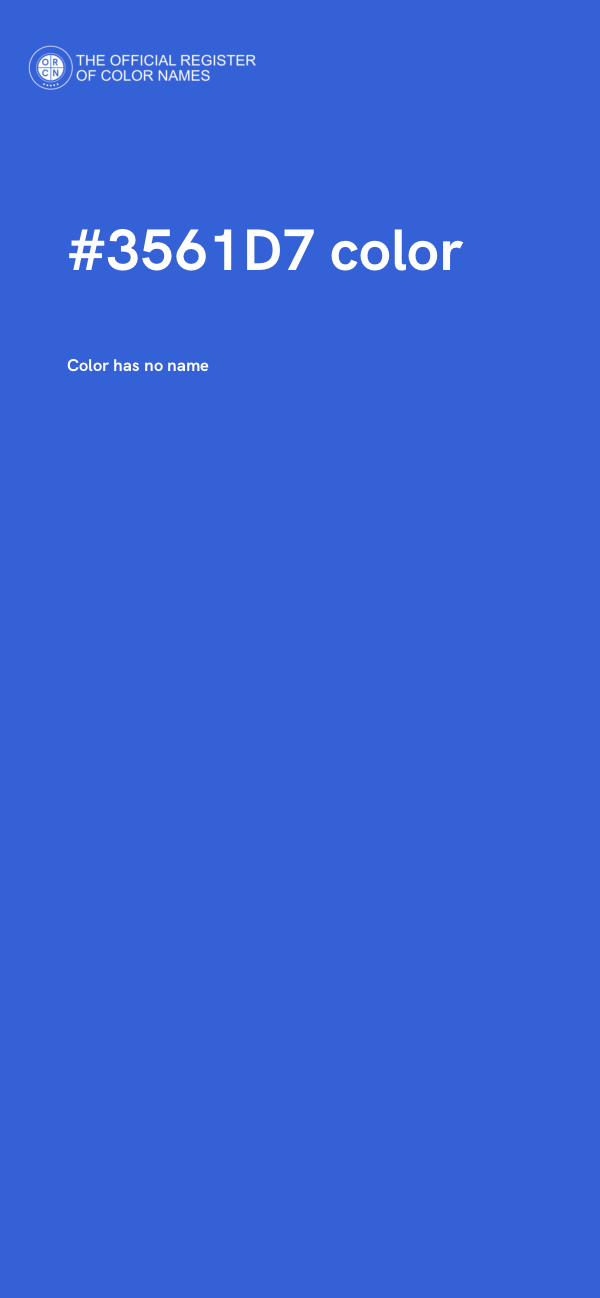 #3561D7 color image